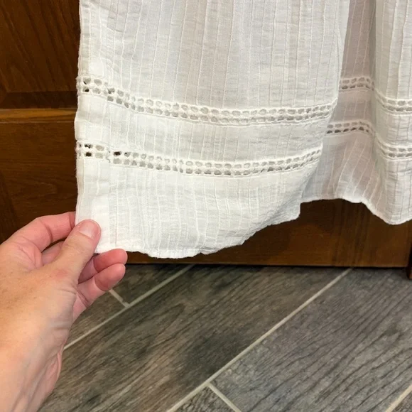 Sea NY Figgy Embroidered Eyelet White Blouse Size 4, EUC - Picture 7 of 11